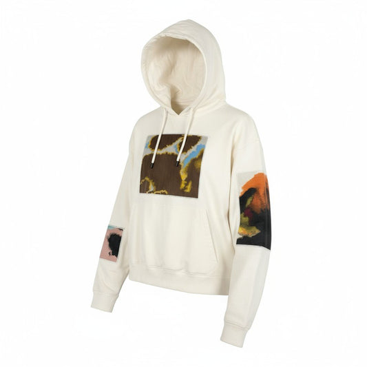 74k11 FENDI フェンディ アートプリント フーディ パーカー スウェット トップス FY1203 Sサイズ マルチカラー メンズu02t