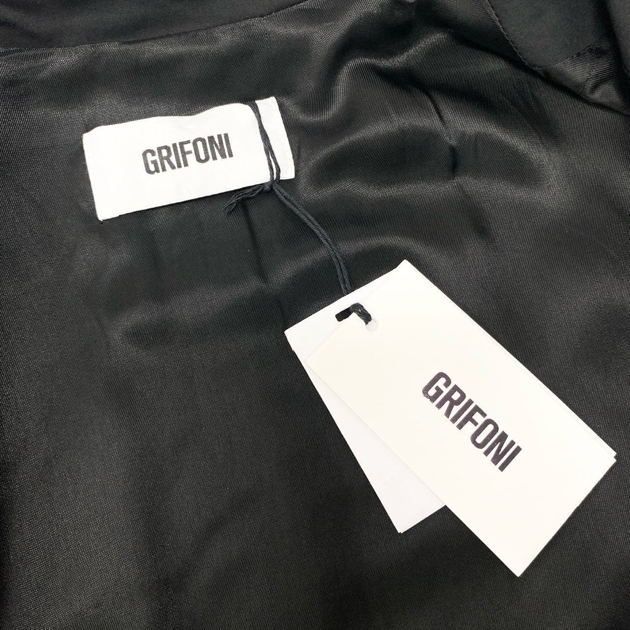 12c7 【未使用】定価8万円 GRIFONI グリフォーニ オーバートレンチコート サイズ38 ブラック レディース 女性用 コート AP STUDIOk02i