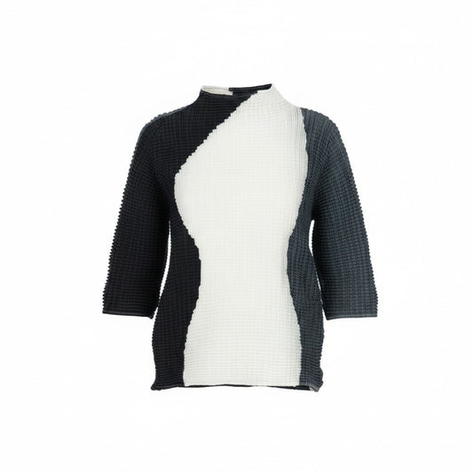 Ad6 ISSEY MIYAKE イッセイミヤケ Abstract Tint Pleats アブストラクト ティント プリーツ プリーツカットソー トップス IM31FJ638 2サイズ マルチカラー ポリエステル100％ レディース 女性用o07t