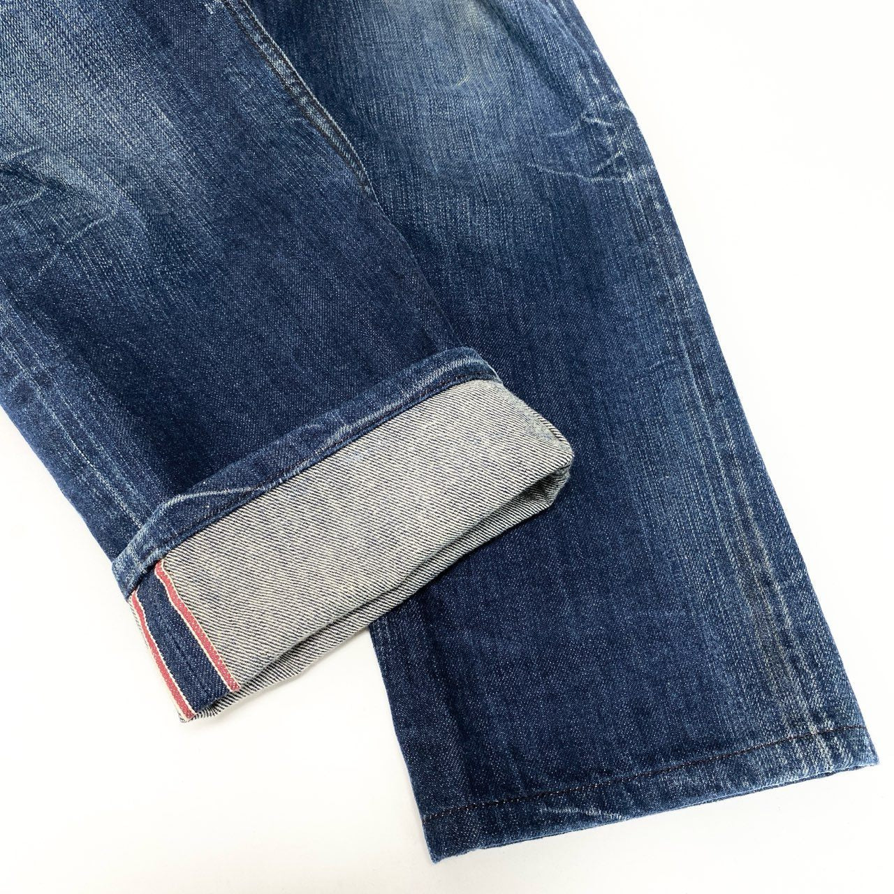 47b4 GUCCI グッチ イタリア製  ダメージ加工 デニムパンツ ボトムス ジーンズ  295816 46 インディゴブルー コットン メンズo07t