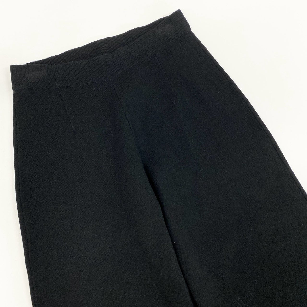 5i12 Max Mara マックスマーラ ニットパンツ リラックスパンツ ボトムス S ブラック レディースu02t