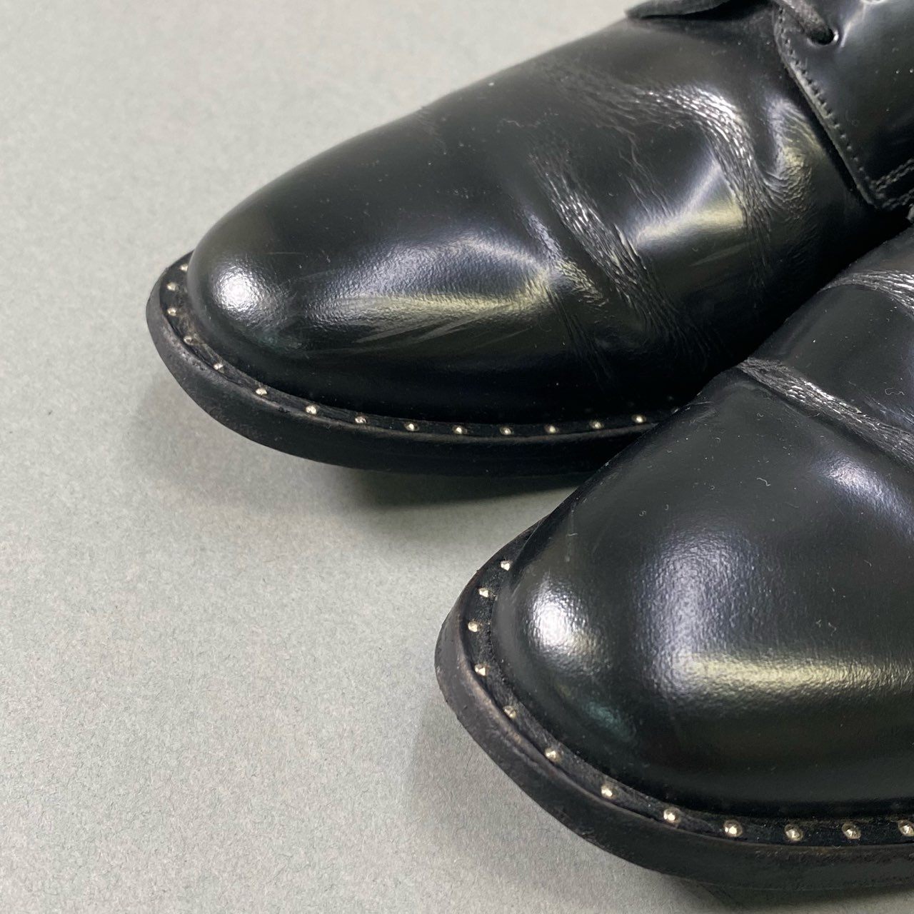 2i18 SAINT LAURENT PARIS サンローランパリ イタリア製 ディラン 20 ドレスシューズ レースアップ 革靴 36 ブラック レザー レディースk02i