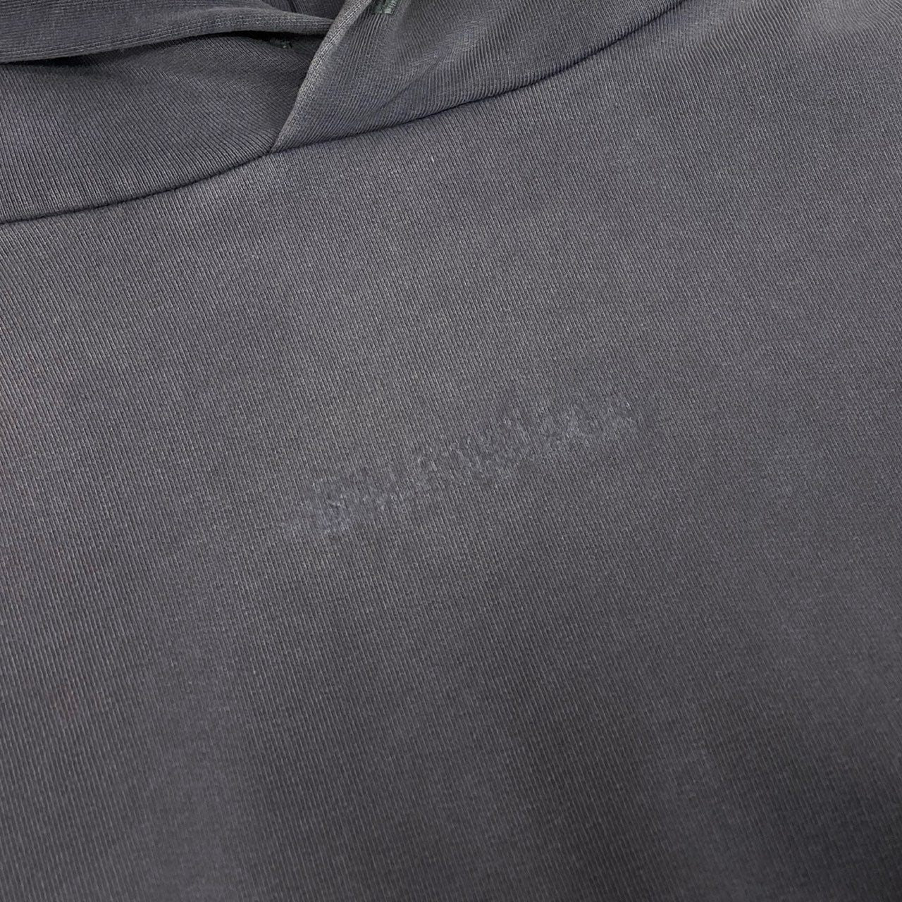 33L22 【極美品】BALENCIAGA バレンシアガ ユニセックス 2024SS ヴィンテージウォッシュ加工 バックロゴ刺繍 パーカー サイズS ダークグレーk02i