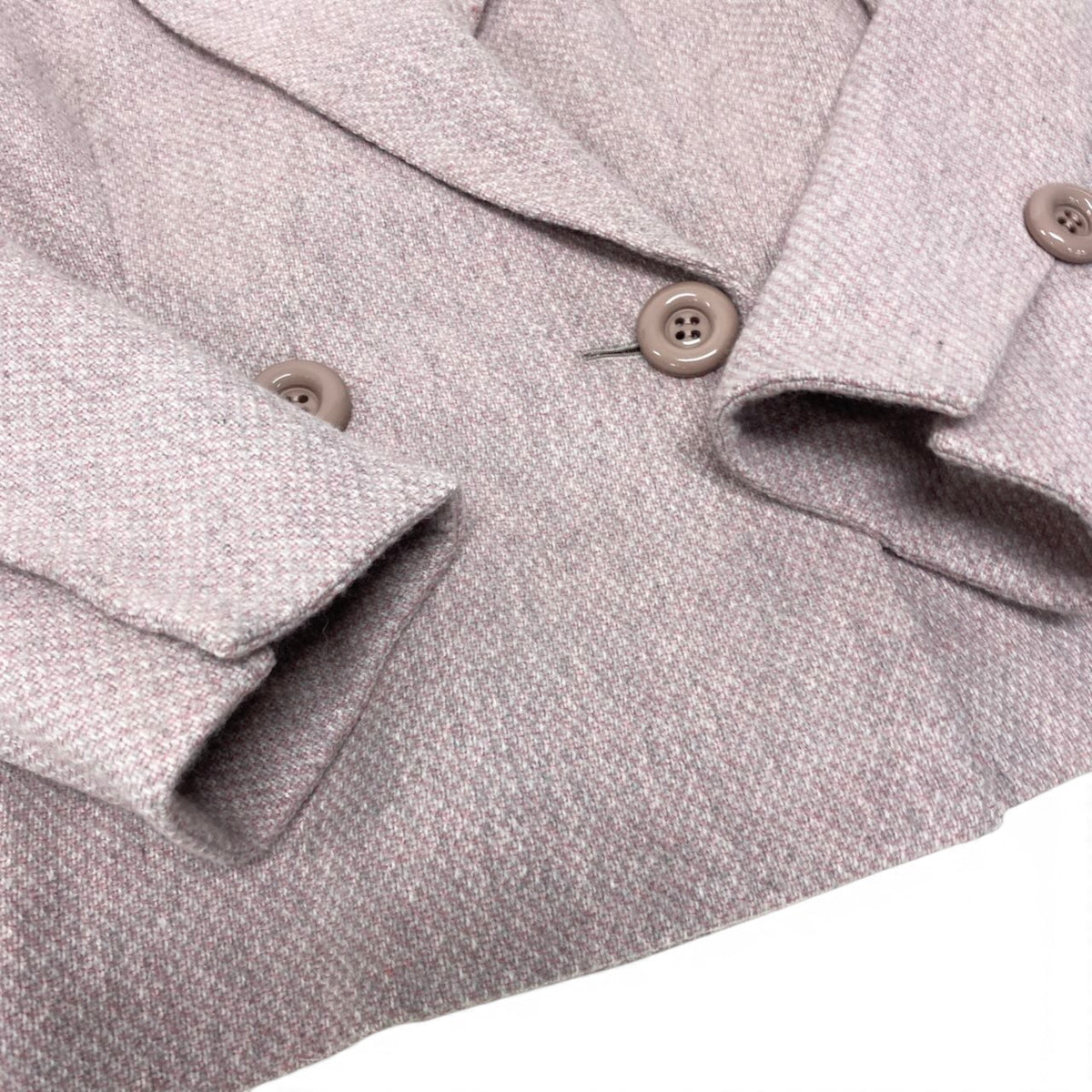 55i16 Christian Dior クリスチャンディオール セットアップ スカートスーツ ダブルブレストジャケット フォーマル サイズ9 ピンク系 ウール100％ レディースo07t