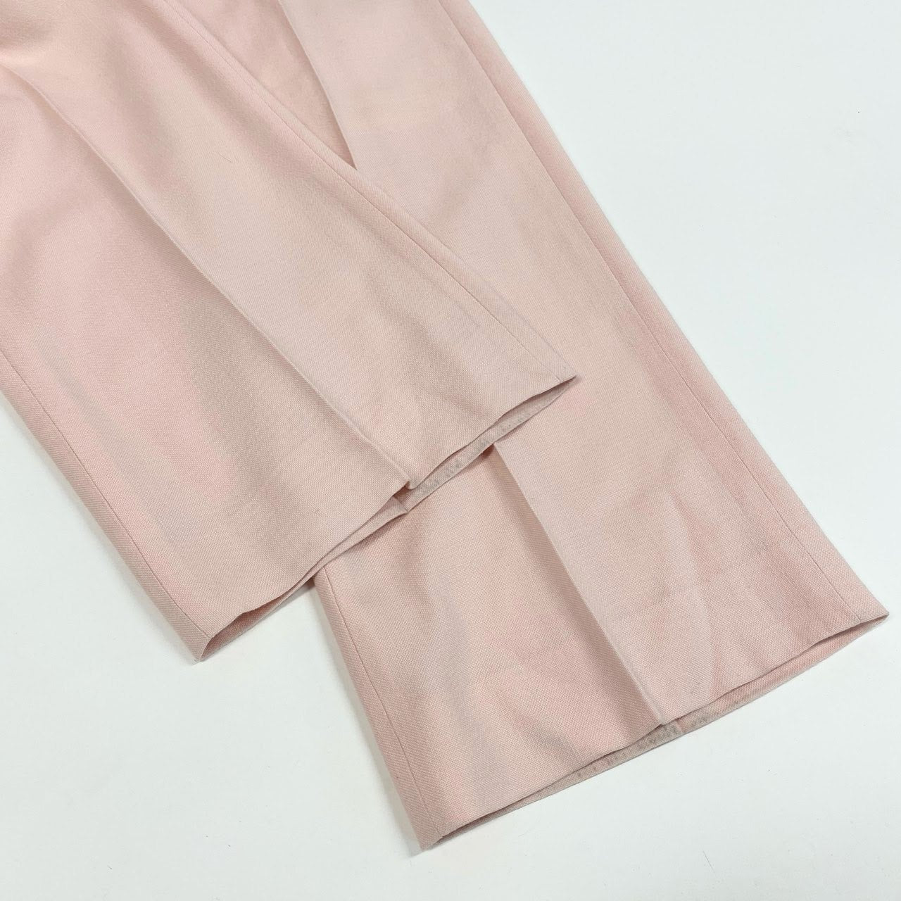 74k4 MADISONBLUE マディソンブルー 日本製 スラックスパンツ ボトムス センタープレス MB204-3003 01 Sサイズ ピンク ウール レーヨン レディースo07t