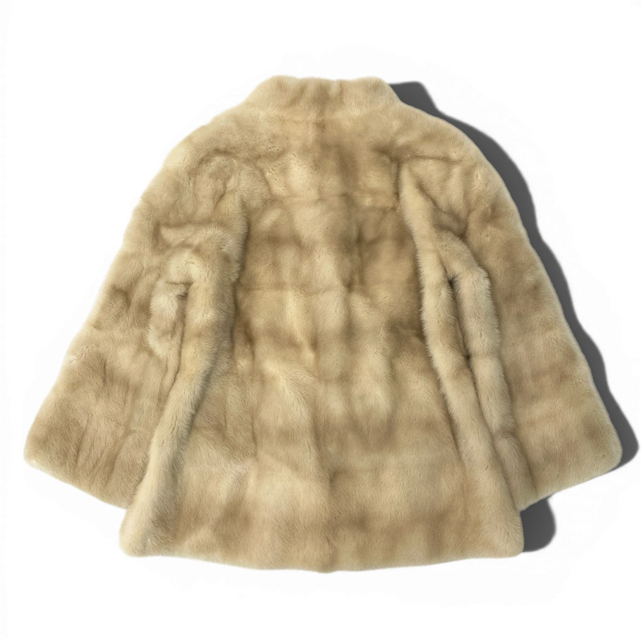 51c14 パールミンク ファーコート サイズF ホワイト 本毛皮 Pearl Mink Fur Coat リアルファー 毛質◎t18r