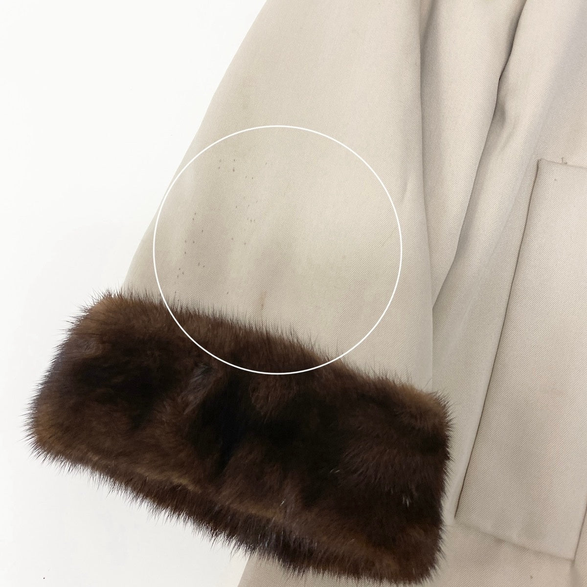 59h18 デミバフミンク 超ロングコート 丈115cm F ブラウン 本毛皮 リバーシブル Mink Fur Long Coatt18r