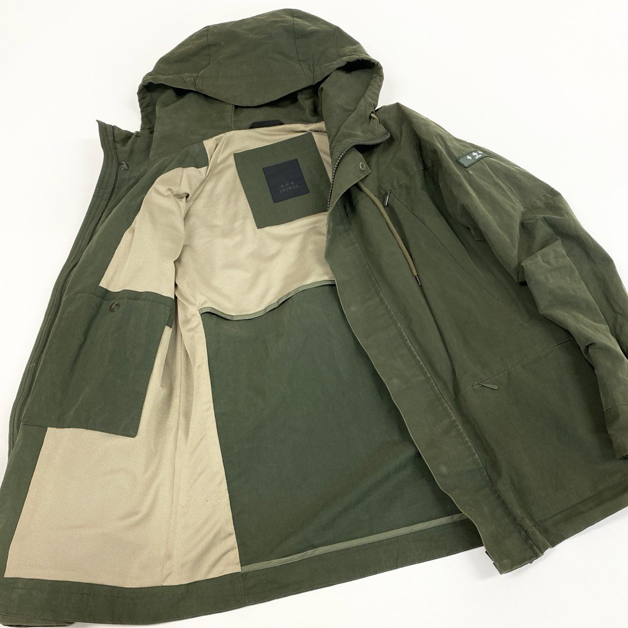 83L22 TATRAS タトラス ポルトフィーノ マウンテンパーカー フーディージャケット ダブルジップ  MTK19S4170 03サイズ カーキ メンズu02t