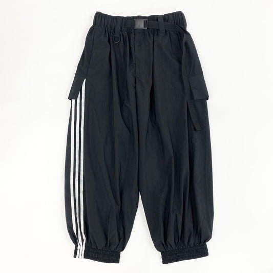 38f9 《美品》 Y-3 ワイスリー 24AW NYL PANT カーゴ トラックパンツ IW7498 S ブラック リップストップ Yohji Yamamoto ヨウジヤマモト