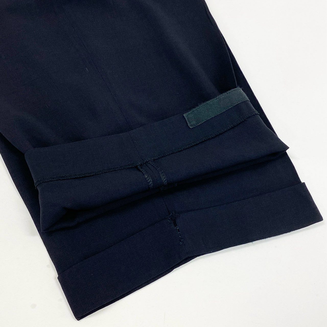 36a7 GIORGIO ARMANI ジョルジオ アルマーニ イタリア製 ダブルプレスト セットアップ スーツ VINTAGE 大きいサイズ 52 XLサイズ ダークネイビー ウール メンズo07t