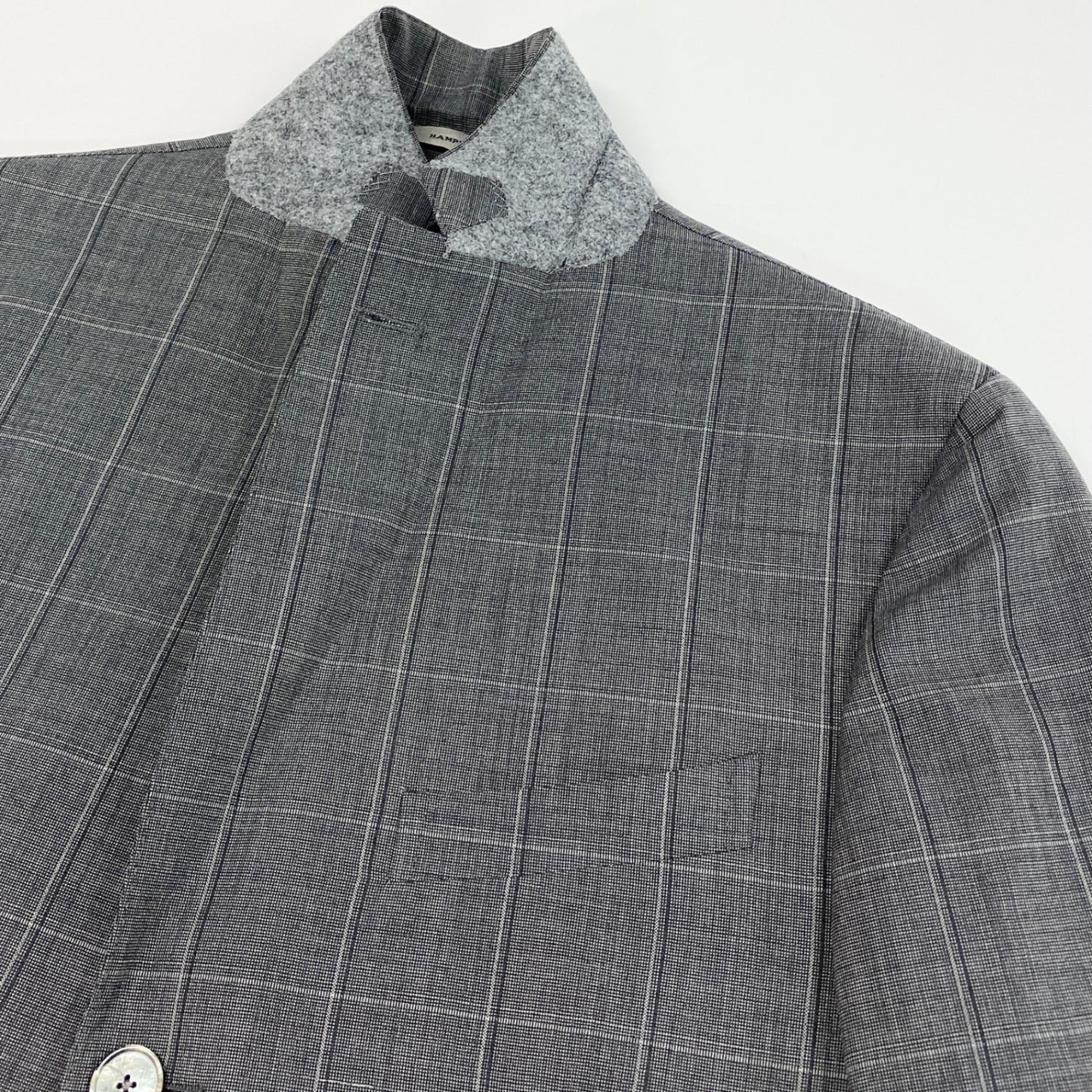 30k6 BOGLIOLI ボリオリ セットアップスーツ テーラードジャケット スラックス S32V2B 46サイズ グレー メンズu02t