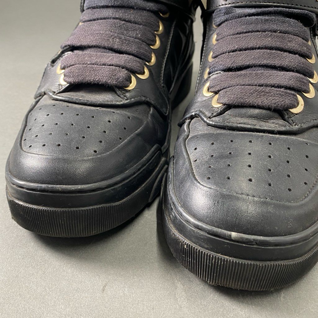 1f2 GIVENCHY ジバンシィ Tyson Stars Hi タイソンスターズ ハイカットスニーカー 43 ブラック レザー イタリア製 シューズ ジバンシー