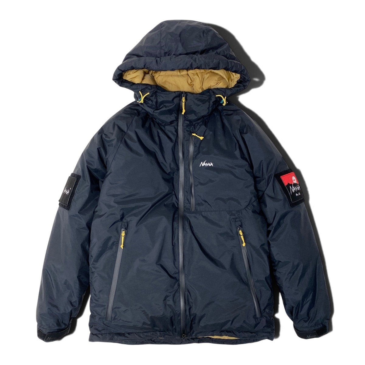 30f22 NANGA ナンガ × 天下一品 限定コラボ オーロラテックス ダウンジャケット 24FB-184 M ブラックt18r