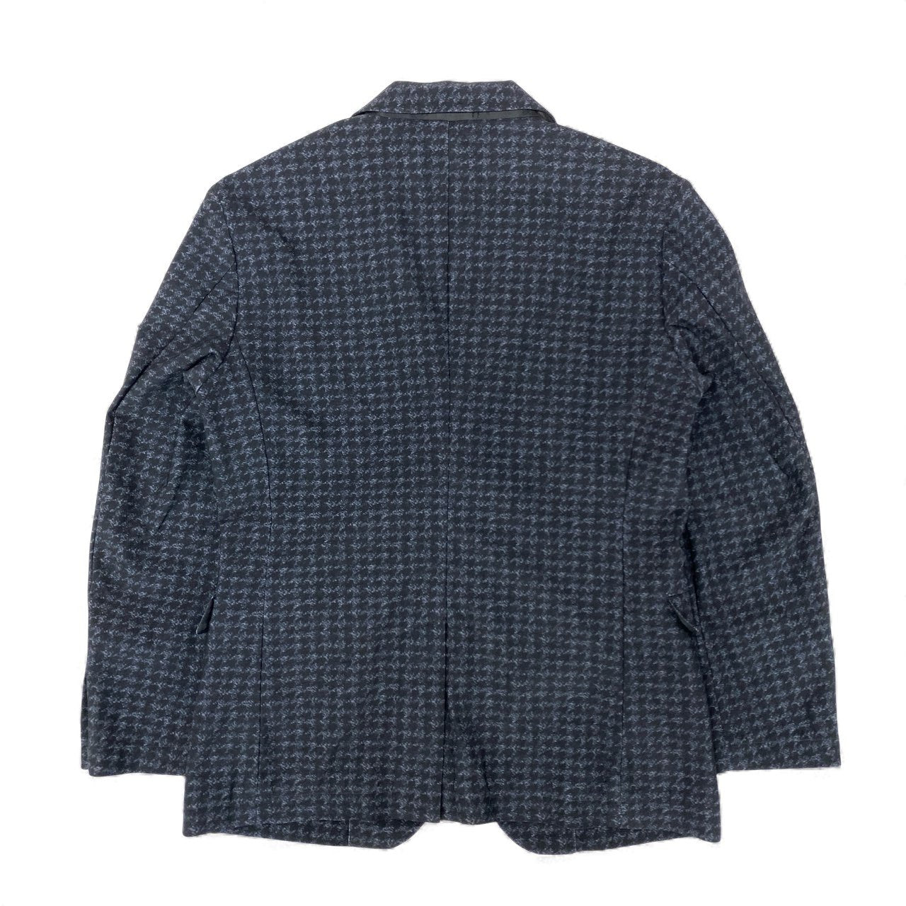 10k11 BLACK LABEL CRESTBRIDGE ブラックレーベルクレストブリッジ  テーラードジャケット アンコンジャケット 千鳥格子 ウォッシャブル ストレッチ メンズ 紳士服 S ブラック ネイビーu02t