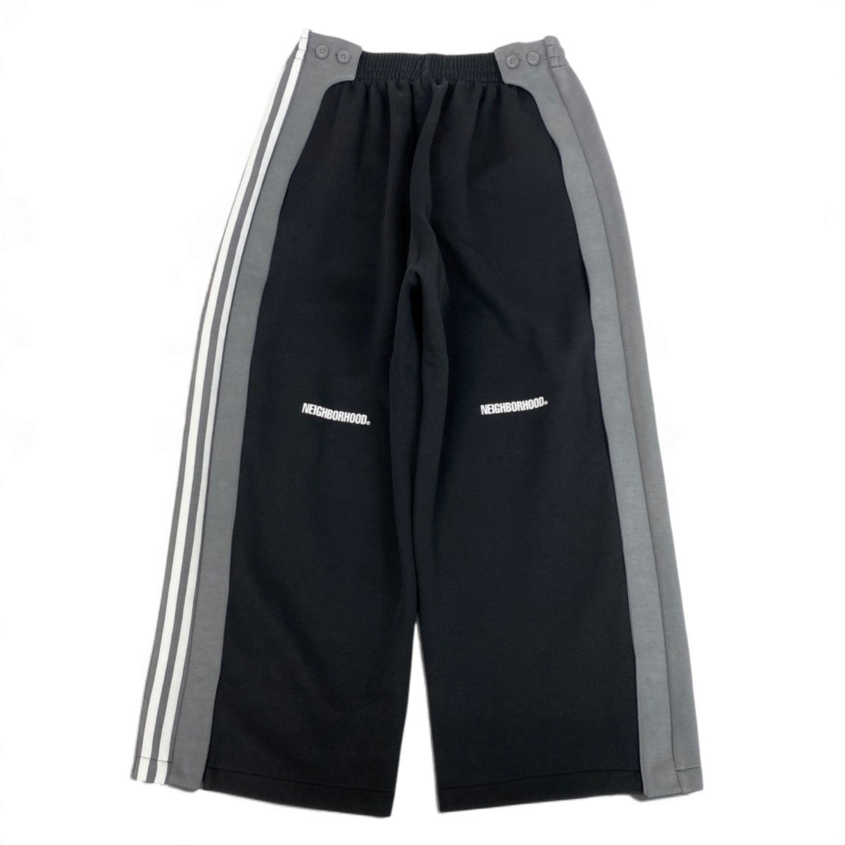 Mj15 【未使用】 Y-3 × NEIGHBORHOOD ワイスリー ネイバーフッド ヨウジヤマモト  NBHD TRACK PANTS トラックパンツ ジャージ JW7002 サイズS ブラック グレー メンズu02t