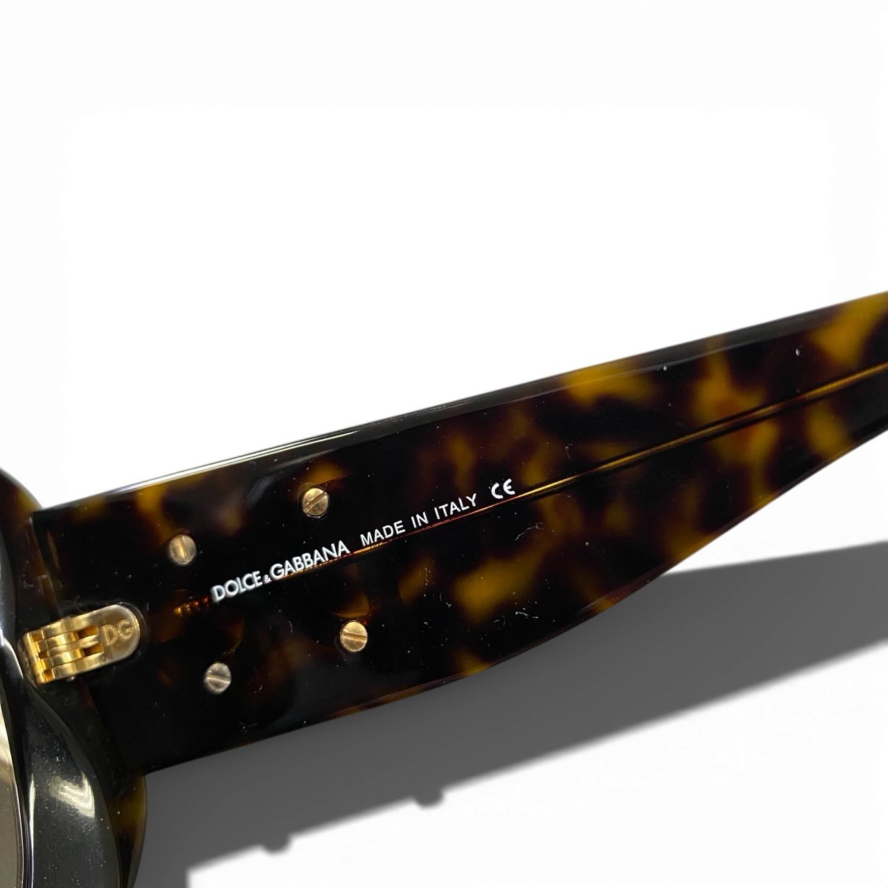 a6 【美品】DOLCE&GABBANA ドルチェアンドガッパーナ サングラス アイウェア DGロゴ ラインストーン イタリア製 DG4033-B-A 502/13 61□15 130 3N ブラウン系 レディースk02i