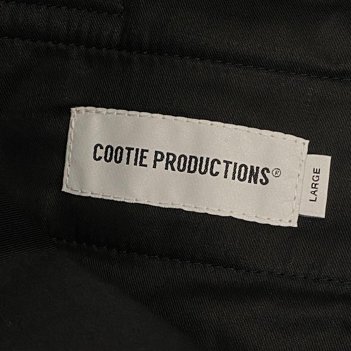 16i30 【新品保管品】COOTIE PRODUCTIONS クーティープロダクションズ 24AW イージートラウザー ボトムパンツ カシミヤ混 Lサイズ ブラック メンズ 男性用u02t