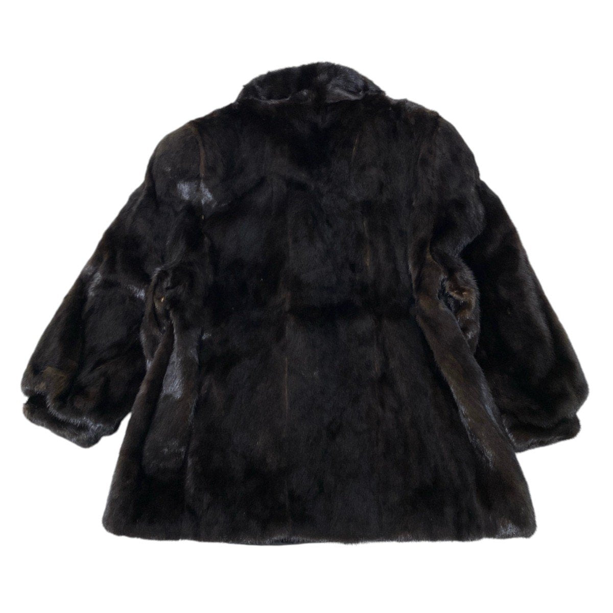 76i24 SAGA MINK サガミンク 金サガ ダークミンク ファーコート サイズ3 ダークブラウン 本毛皮 Dark Mink Fur Coat リアルファーt18r