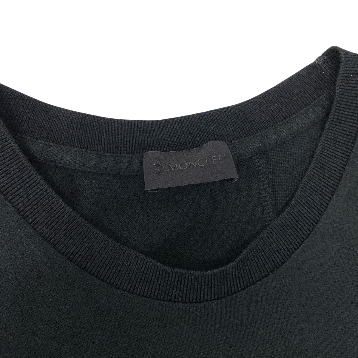 Mf18 MONCLER モンクレール バックプリントTシャツ Back Print T-Shirt サイズM ブラック カットソーt18r