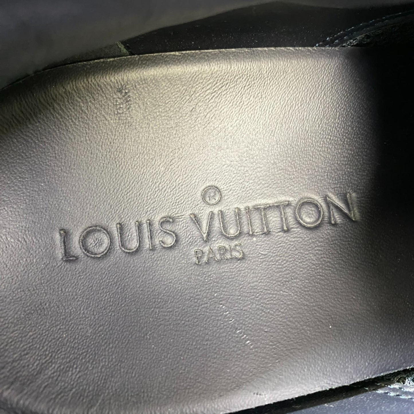 L11 LOUIS VUITTON ルイヴィトン ダミエアンフィニ レザースニーカー ローカットスニーカー サイズ8 ブラウン/ネイビー メンズ 男性用 靴 シューズk02i