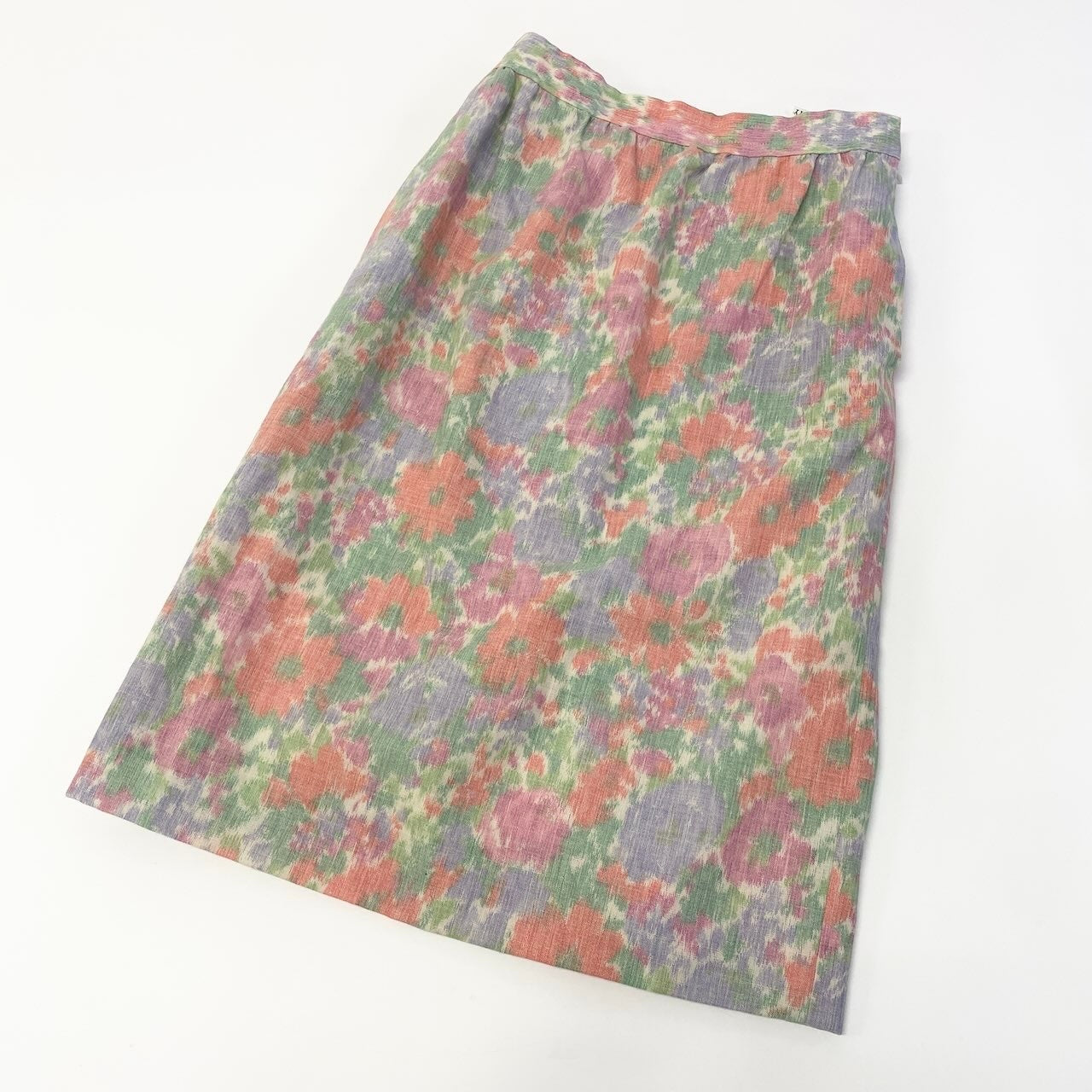 17c16 GIVENCHY ジバンシー スカートセットアップ 半袖ジャケット タイトスカート 花柄 12サイズ マルチカラー レディース 女性用u02t