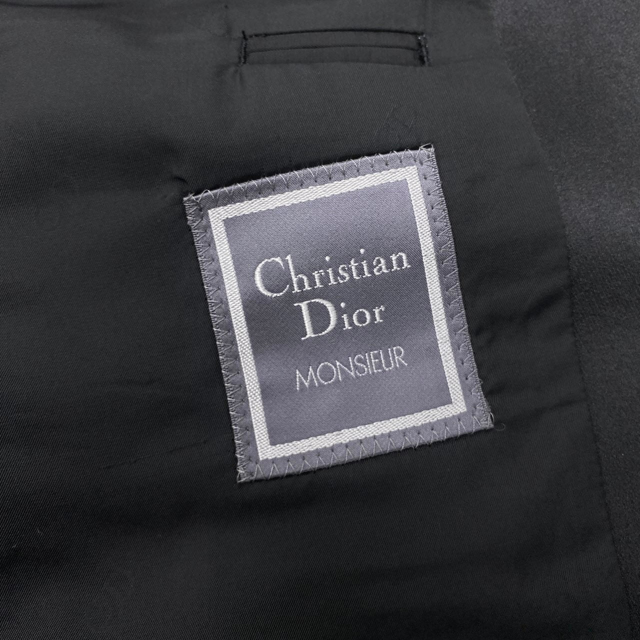 64g4 Christian Dior クリスチャンディオール MONSIEUR セットアップ シングルスーツ ブラックフォーマル C-OS-1156 サイズA4 ブラック メンズ 紳士服o07t