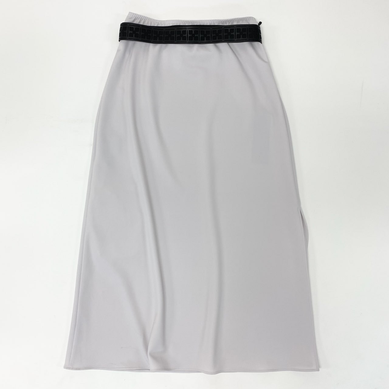 40k18 EPOCA エポカ ロングスカート フレアスカート ストレッチ ベルト付 M5S25-555-30 40サイズ ライトパープル レディースu02t