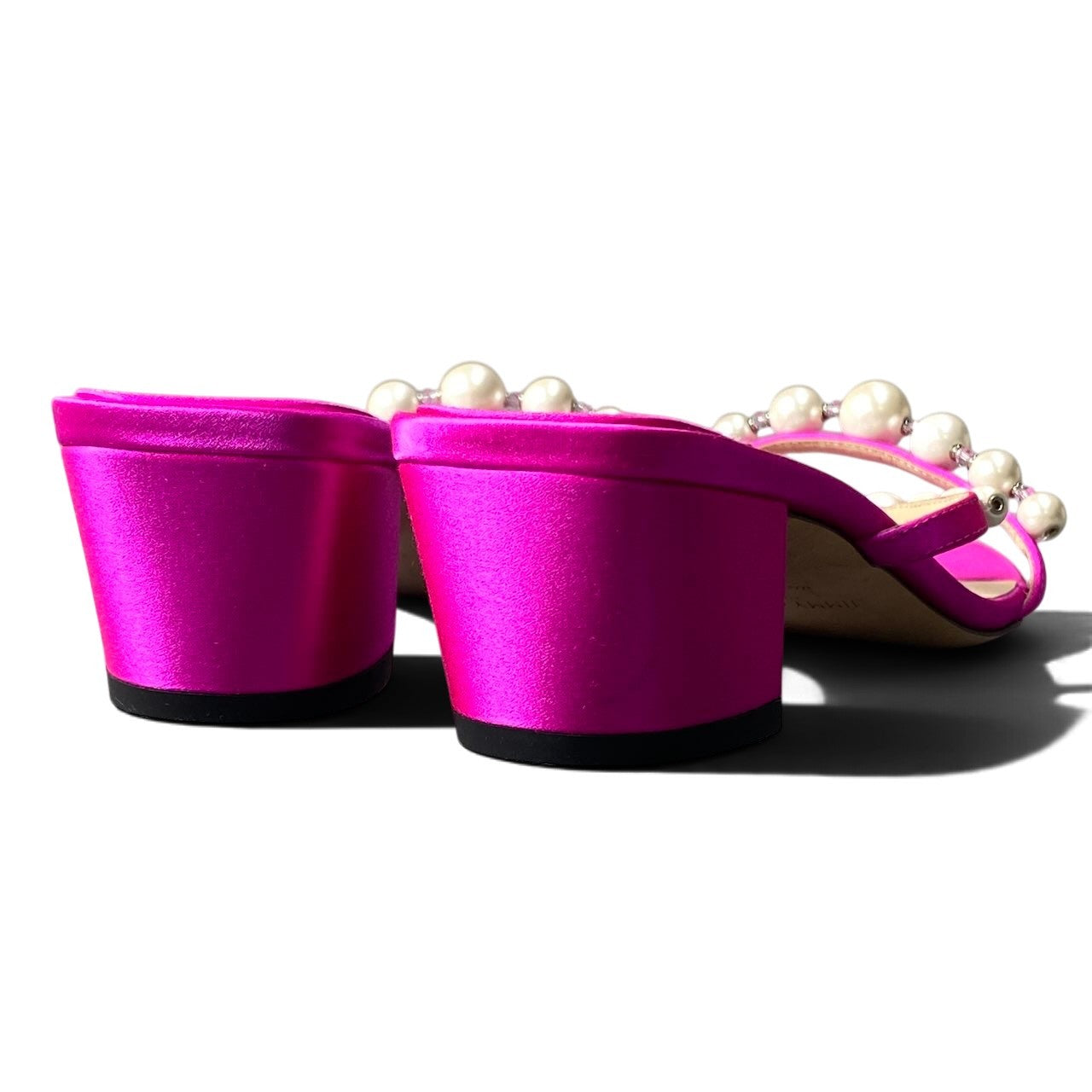 h10 JIMMY CHOO AMARA45 パール サンダル イタリア製 36サイズ ピンク レディース 女性用k02i