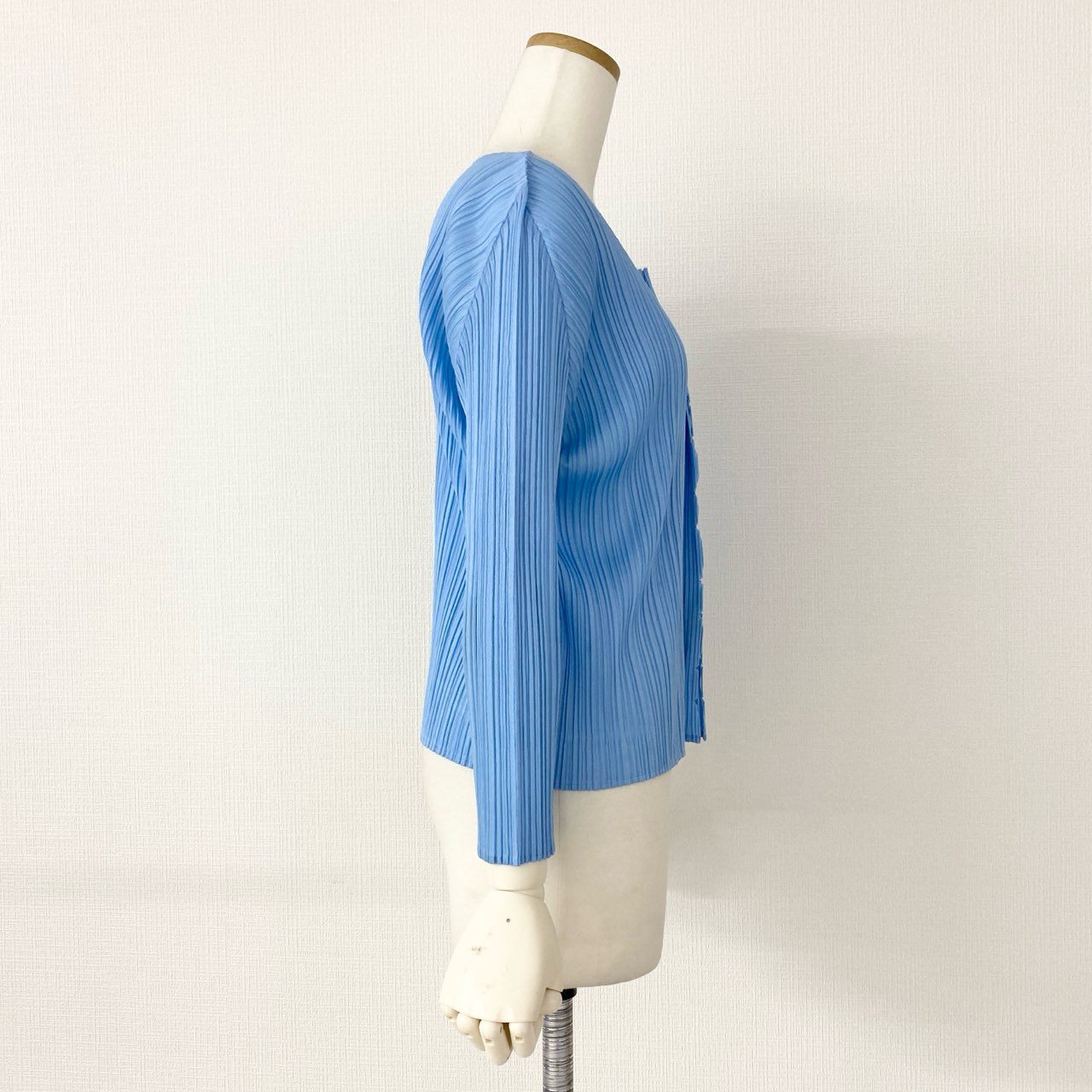 67d12-5 PLEATS PLEASE ISSEY MIYAKE プリーツプリーズ イッセイミヤケ 日本製 PP51-JK693 プリーツ 長袖カットソー ロングスリーブ トップス 3 ブルー MADE IN JAPAN