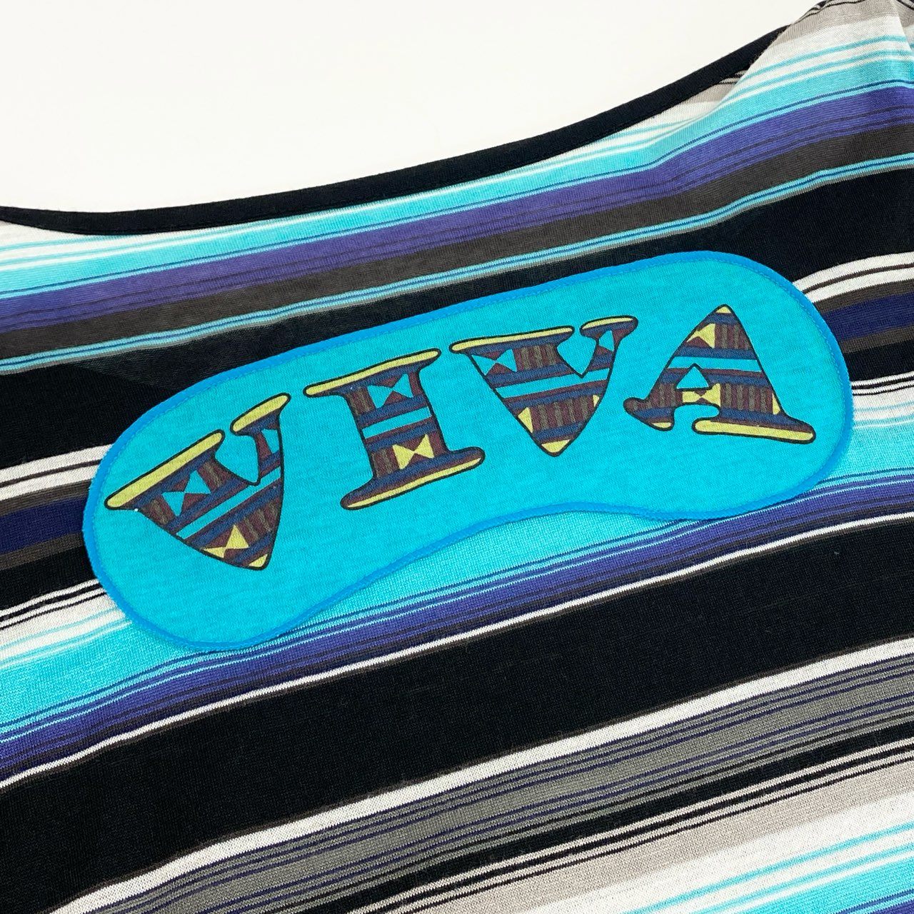 2k19 TOKUKO 1er VOL トクコプルミエヴォル ノースリーブワンピース ロングワンピース 裾変形デザイン ボーダー 9 ブルー系 レディースu02t