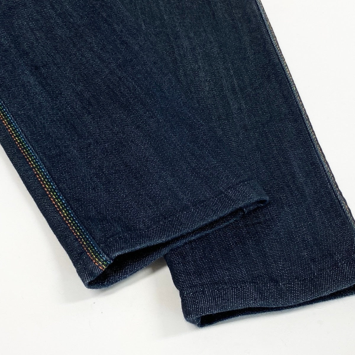 13f6 E GUCCI グッチ ロゴ刺繡 スキニーデニムパンツ 虹 レインボー 310228 XD051 サイズ38 濃紺 レディース 女性用u02t