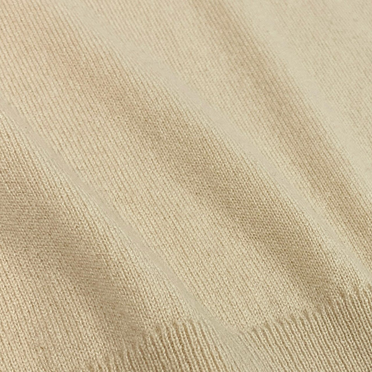 33a26 HERMES エルメス 半袖ニットセーター カシミヤニット トップス 34サイズ クリームベージュ カシミヤ100％ カシミア レディース 女性用o07t
