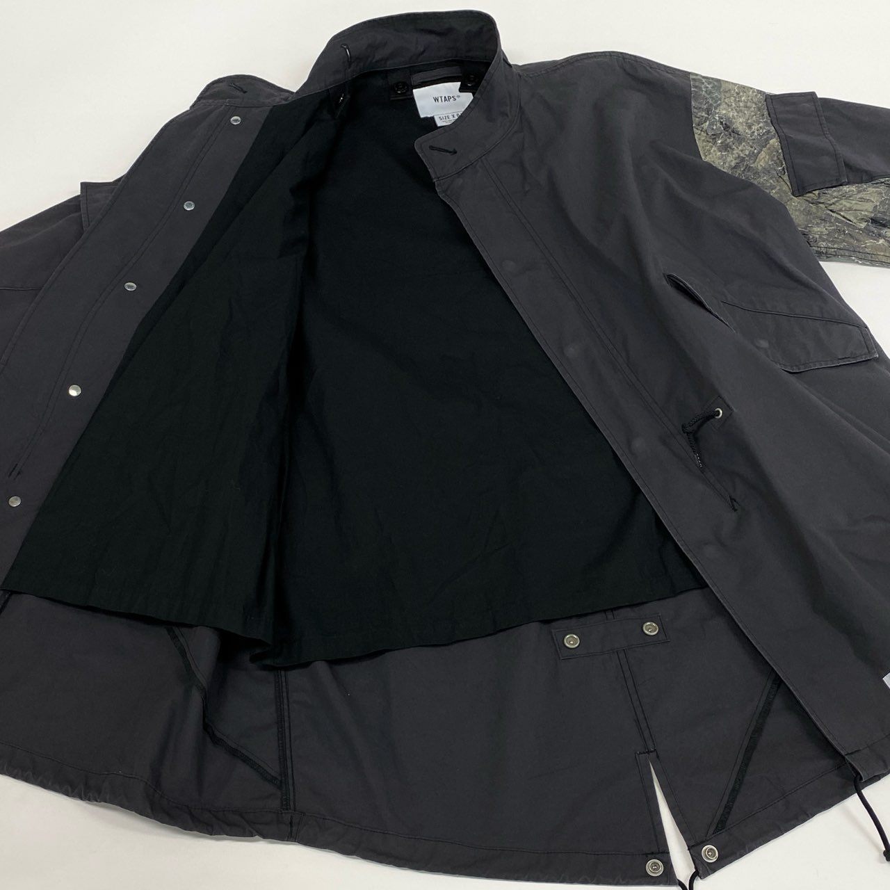 49L9 WTAPS ダブルタップス 20SS ミリタリージャケット コート フィッシュテール 201WVDT-JKM01 01サイズ ダークグレー系 メンズo07t