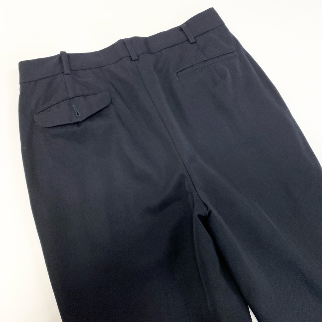 5a9 COMME des GARCONS HOMME PLUS コムデギャルソン オムプリュス スラックス パンツ AD1992 ボトム PP-05040M Mサイズ ネイビー ウール100％ メンズo07t