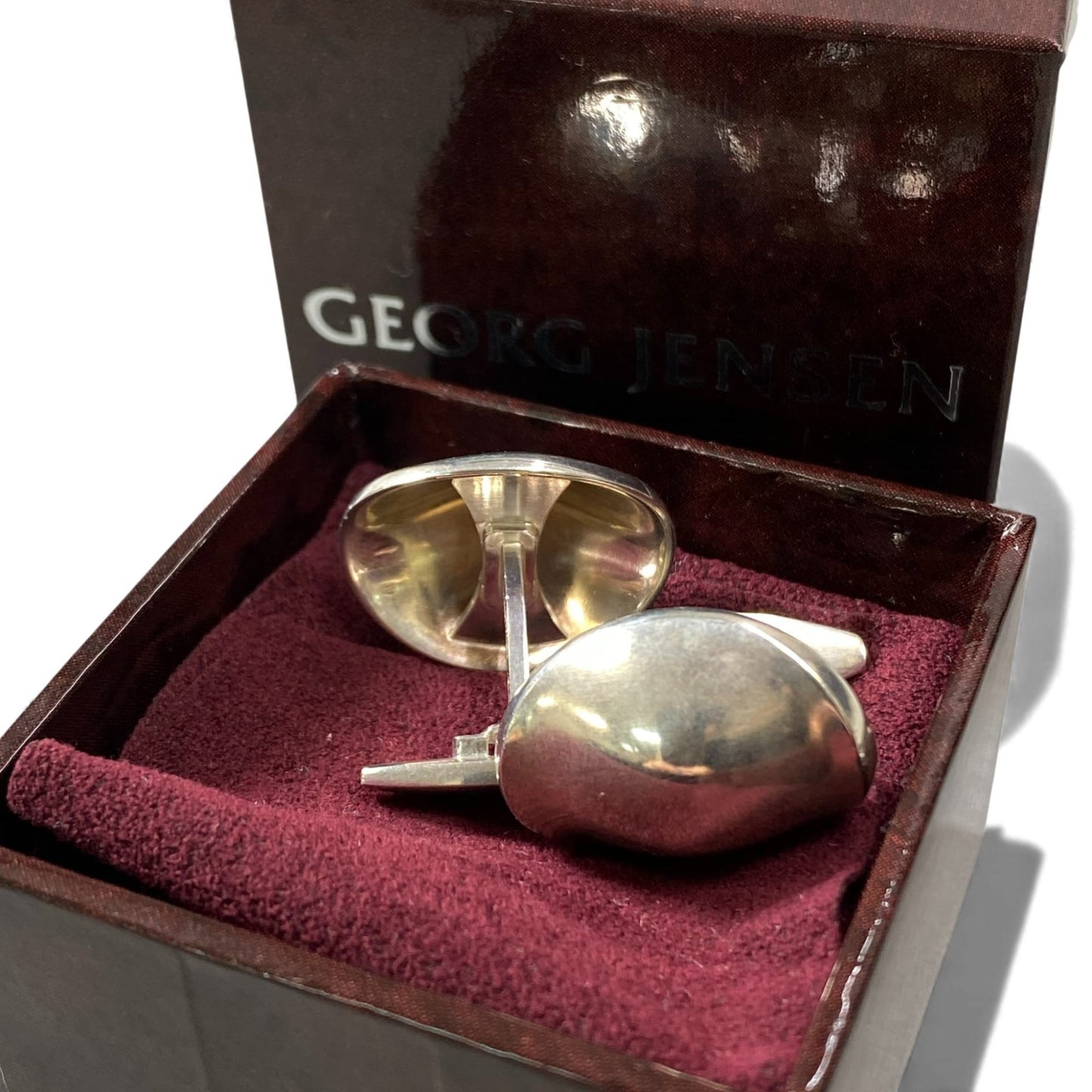 l14 GEORG JENSEN ジョージジェンセン SV925 カフス アクセサリー シルバー Silver アクセサリー ビジネス 箱付きt18r