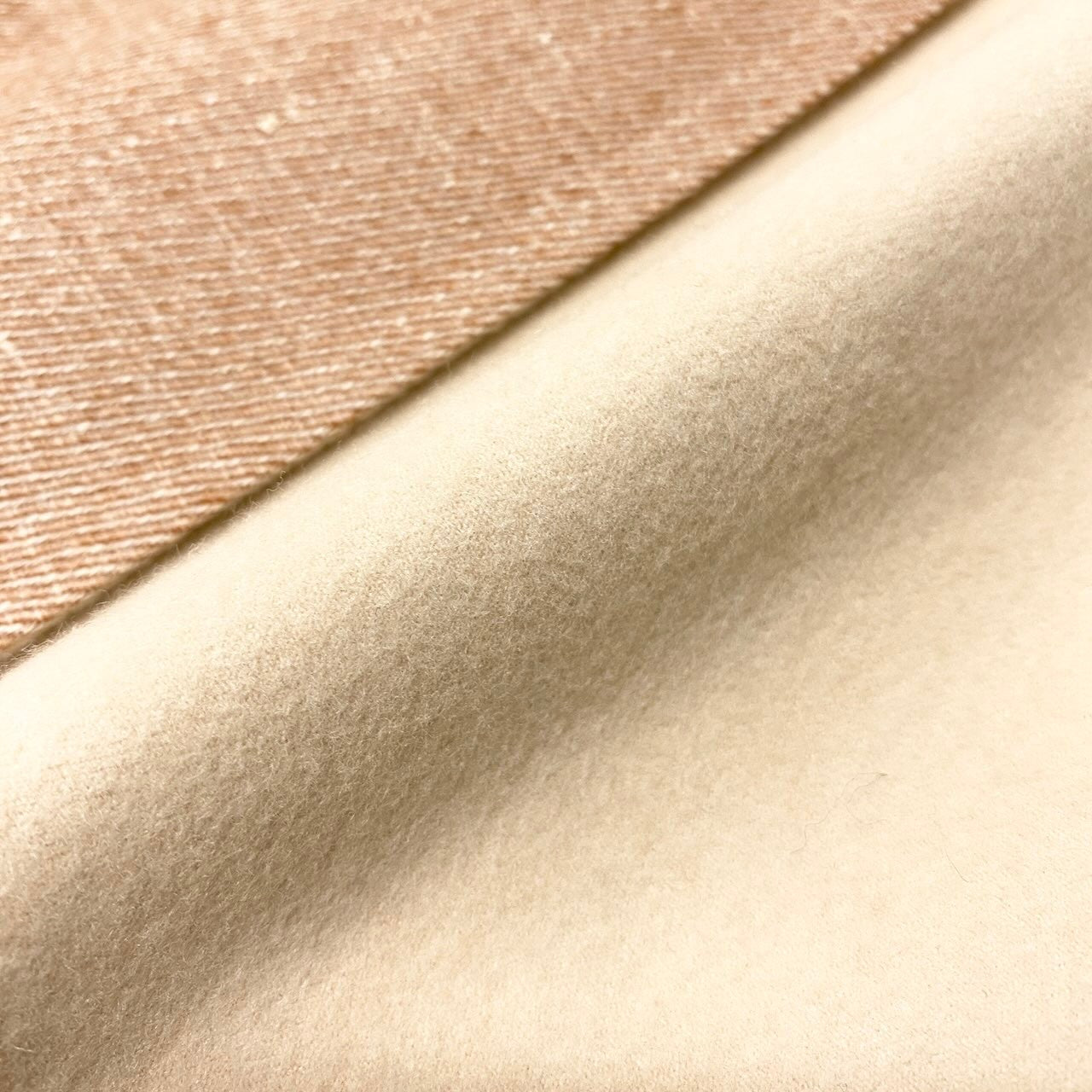 E 【未使用保管品】 タグ付 HERMES エルメス ダブルフェイス ラップコート スリーブレス ロングコート 38 ピンクベージュ カシミヤ レディースnu1