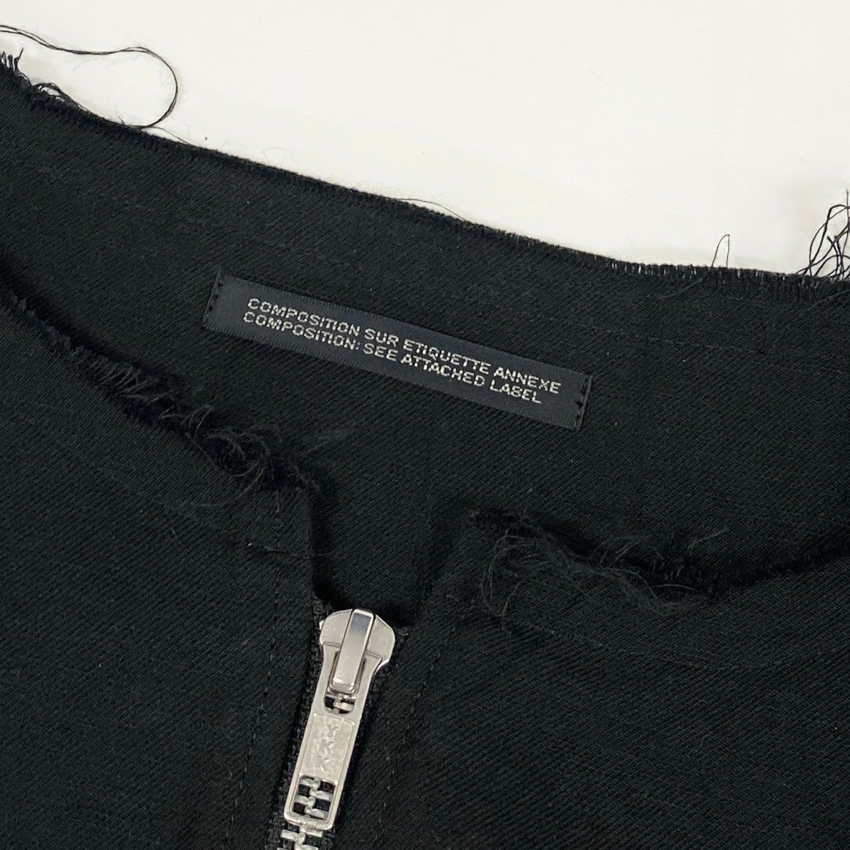 Ah6 yohji yamamoto ヨウジヤマモト femme 2019年 ランウェイ着 ジップジャケット FH-J04-304 1 ブラック リネン コットンu02t