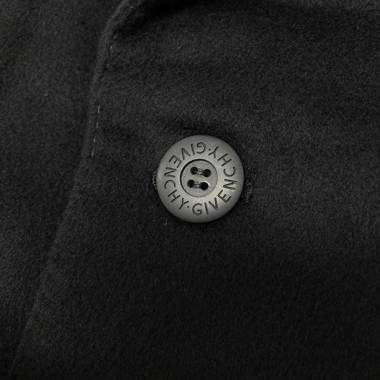 20c24 GIVENCHY ジバンシー ピーコート ロングコート カシミヤコート アウター ブラック カシミヤ100％ メンズ 男性用o07t