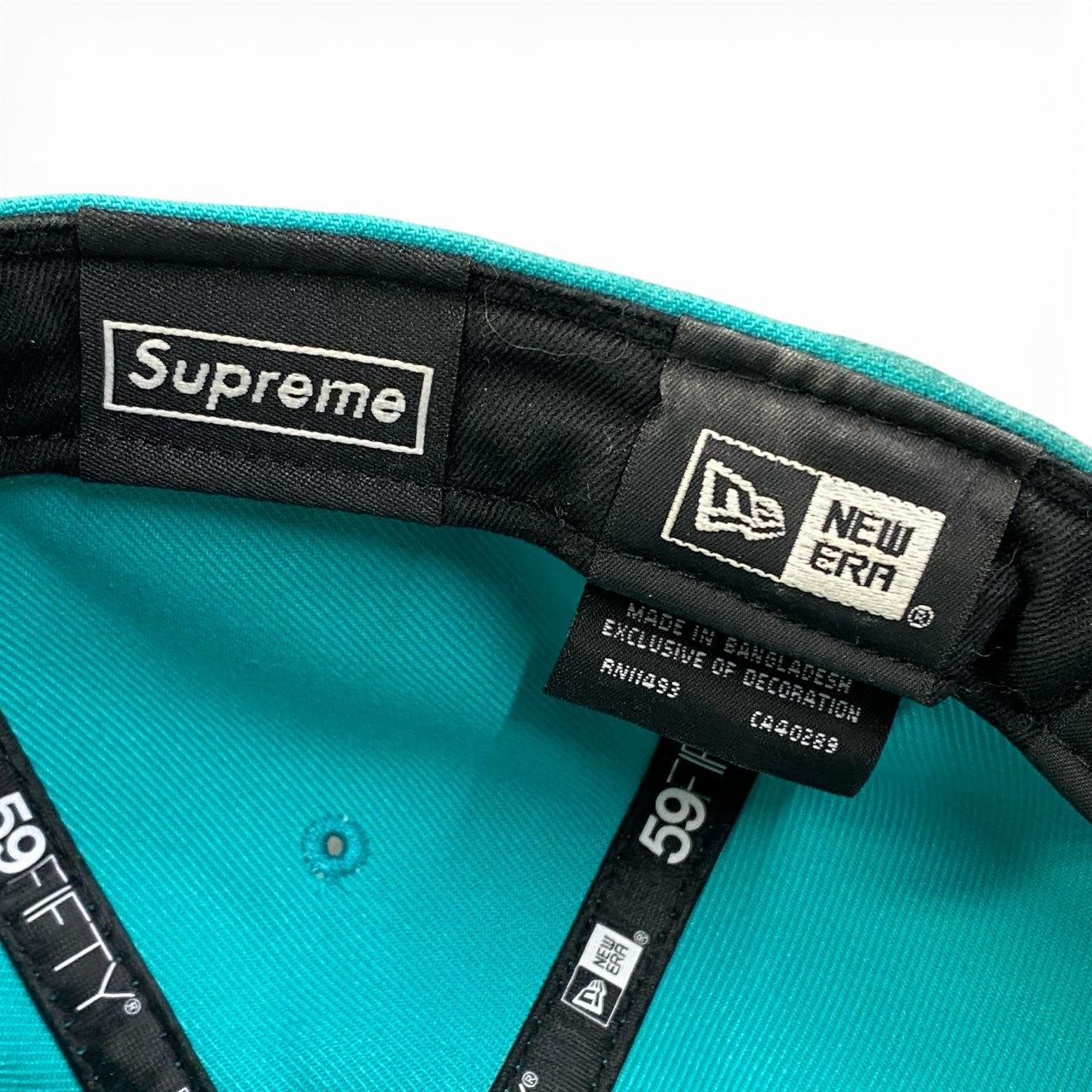 a23 Supreme シュプリーム × NEW ERA ニューエラ Gold Cross S Logo Cap ゴールドクロス キャップ 7 1/2 ターコイズブルー 帽子t18r