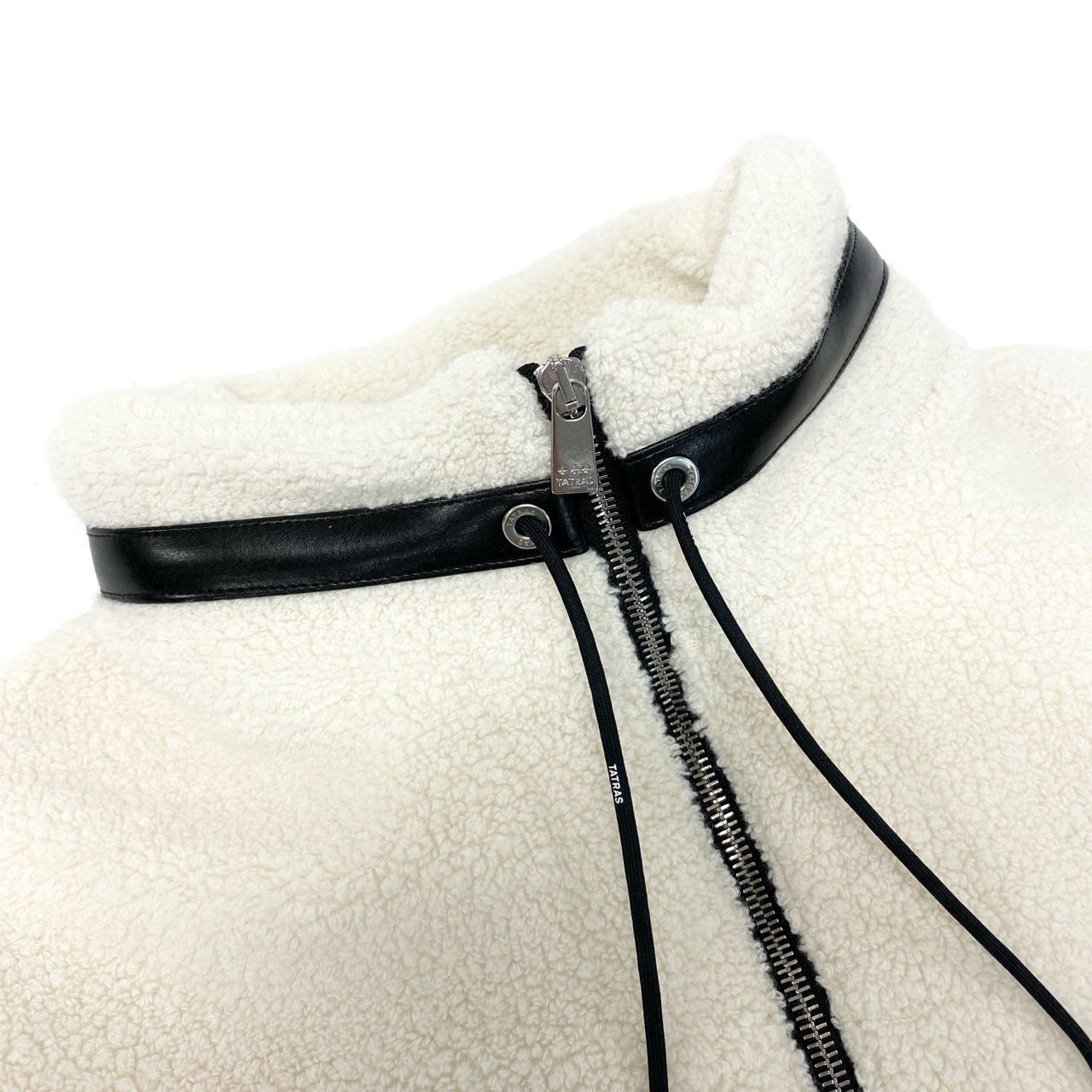 53Ⅼ2 【極備品】 TATRAS タトラス 25AW ROBOU ロボウ ボアフリースダウンジャケット ボアブルゾン  サイズ03 ホワイト メンズ 男性用 アウターk02i