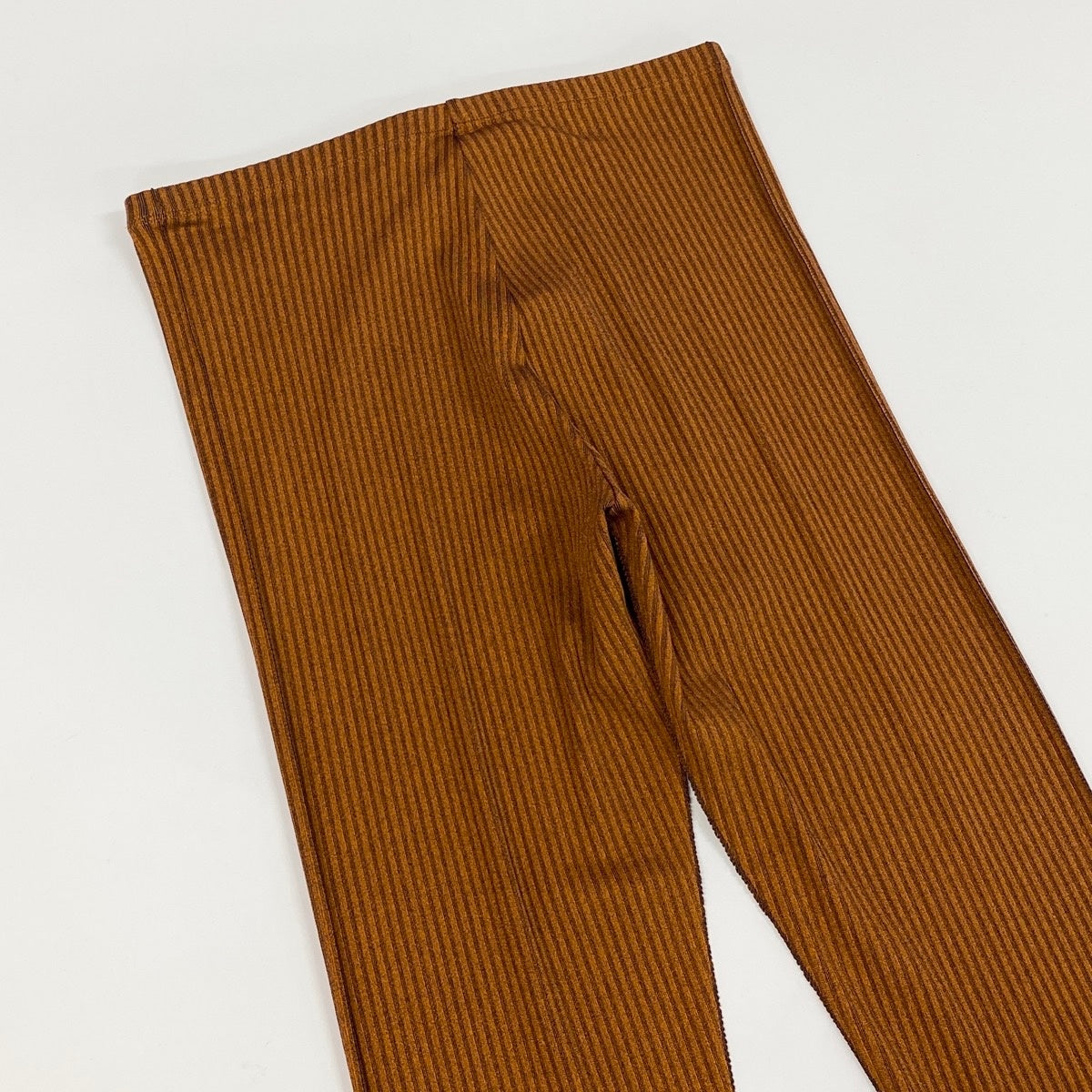 Ae19【美品】 PLEATS PLEASE プリーツプリーズ A-POC リブパンツ ストライプ PP22LF902 サイズ5 オレンジ系 レディース 女性服u02t