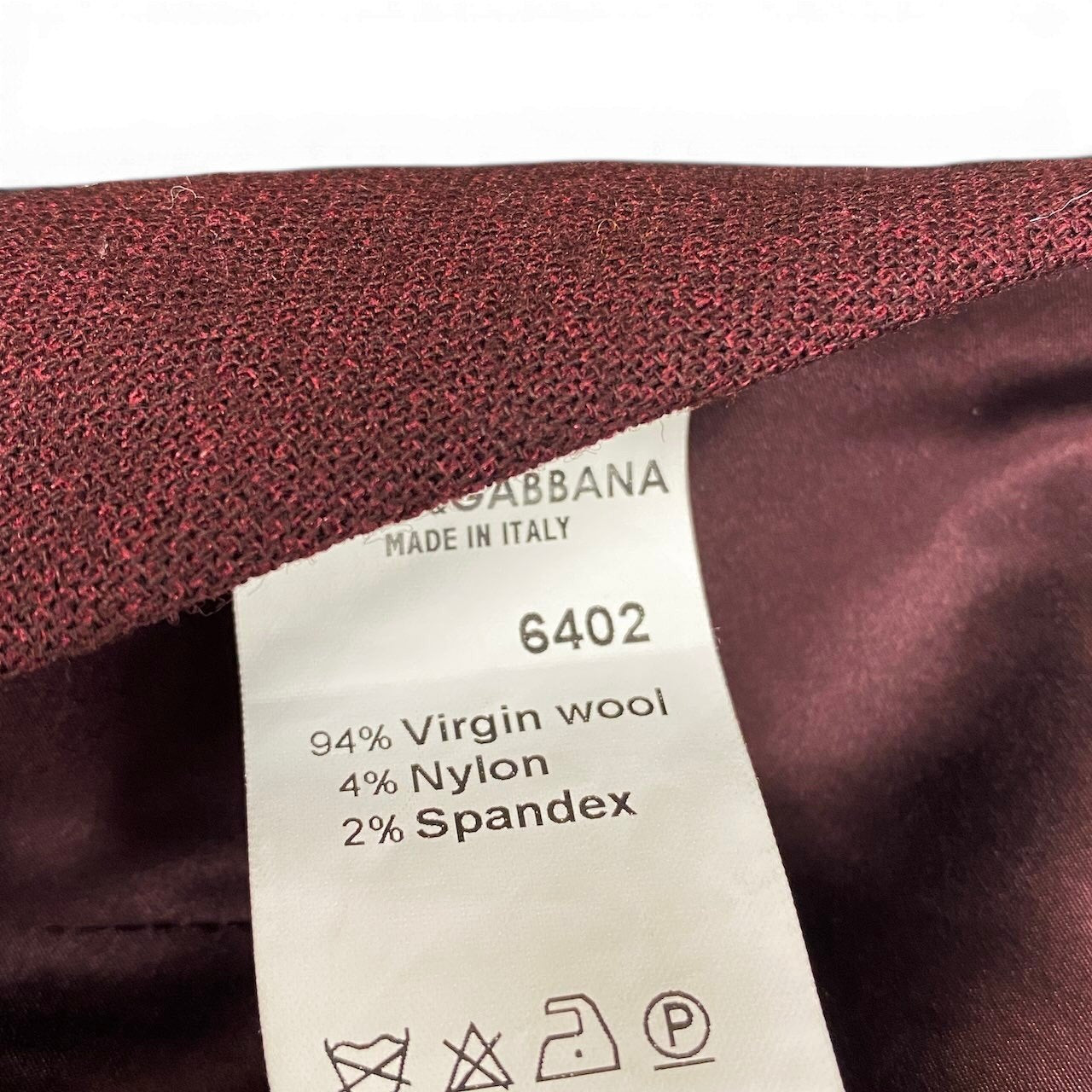 72e21 【新品保管品】DOLCE&GABBANA ドルチェアンドガッパーナ ノースリーブドレス ウールワンピース Vネック イタリア製 40サイズ ボルドー レディース 女性用u02t