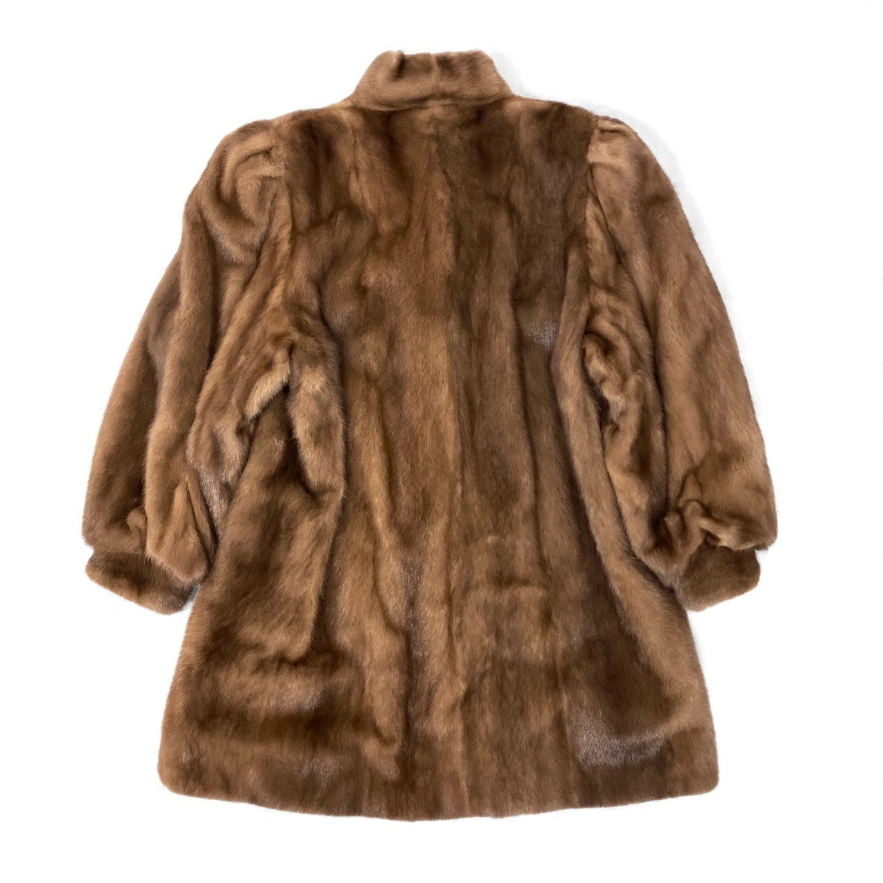 72L9 SAGA MINK サガミンク 銀サガ パステルミンク ロングコート サイズ13号 茶系 最高級本毛皮 MINK FUR 裏地刺繍t18r