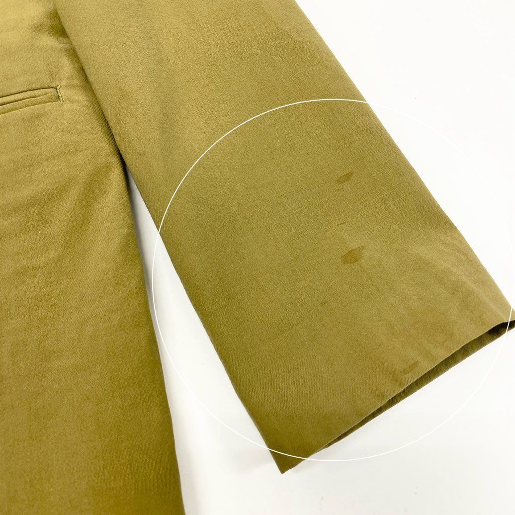 5a12 Y`s for men ワイズフォーメン ヨウジヤマモト セットアップスーツ カジュアルスーツ コットンウール メンズ 紳士服 グリーン系u02t