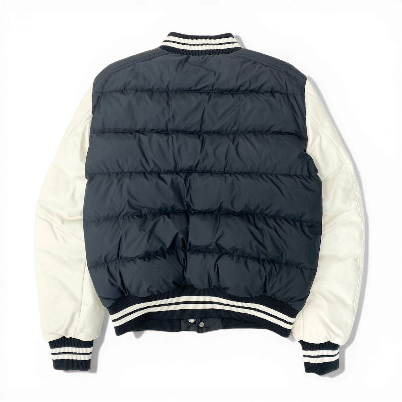 54d13 MONCLER モンクレール VENTOUX ベントゥー ダウンボンバージャケット スタジャン アウター H20911A0019154A81 1サイズ ネイビー ホワイト メンズ 男性用sn1