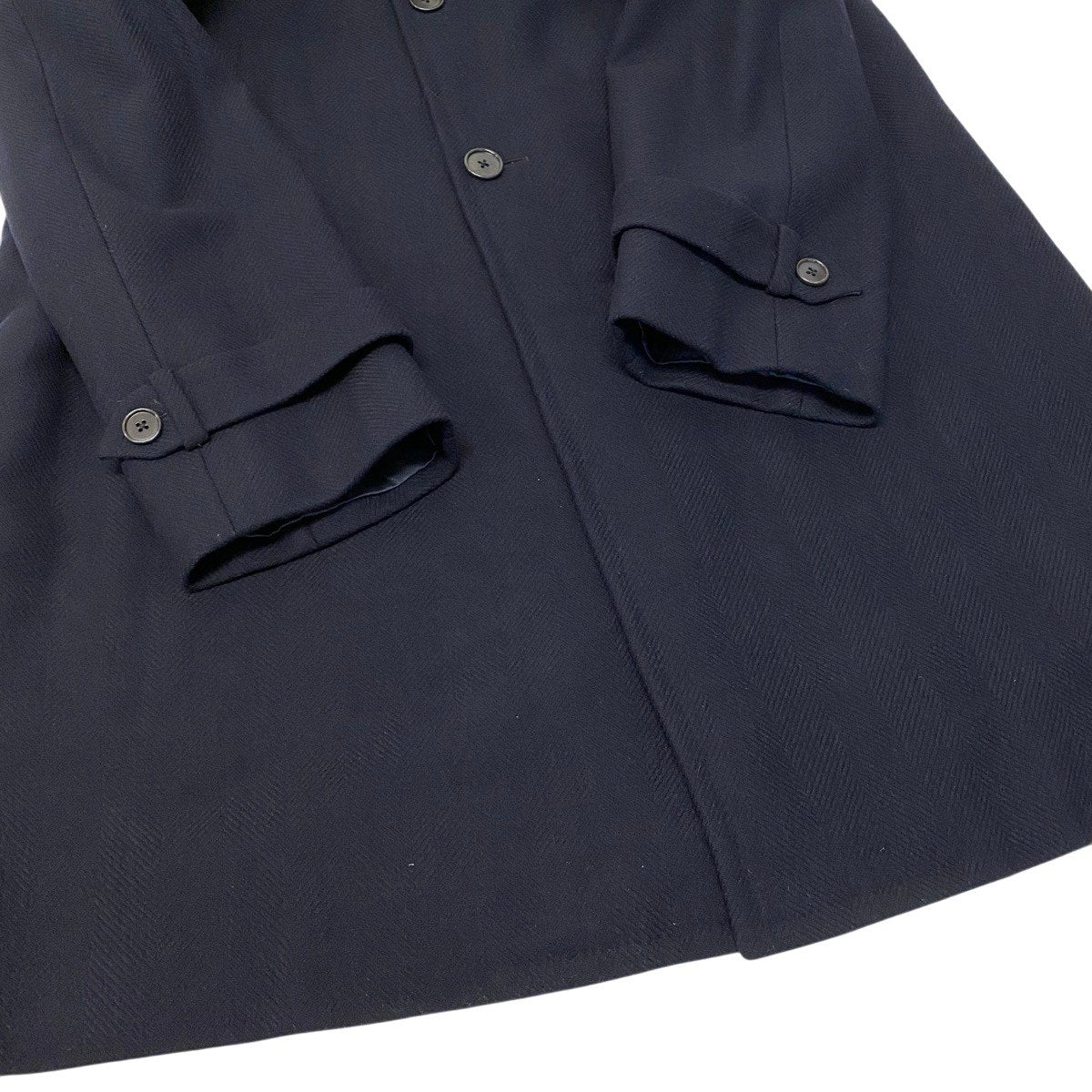 2g14 Ermenegildo Zegna エルメネジルドゼニア チェスターコート ロングコート サイズ50 ネイビー ウール100％ メンズ 紳士服o07t