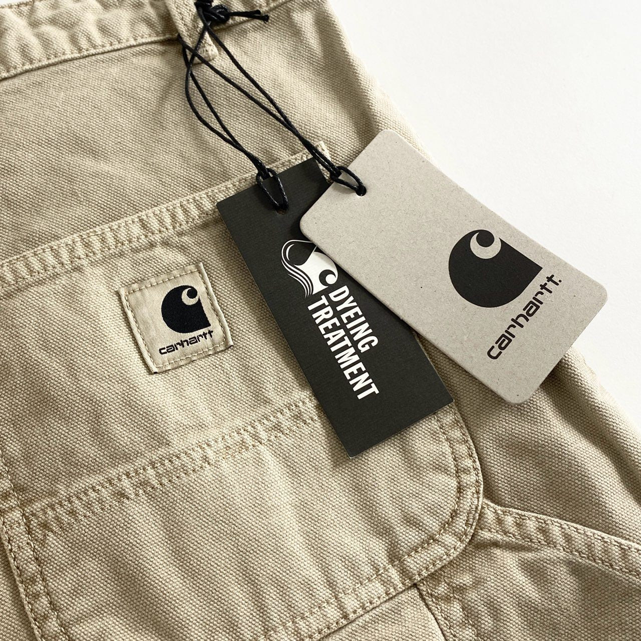 67e12 《未使用保管品》 タグ付 Carhartt WIP カーハート ダブルアイピ― Plerce Pant Straight ウィメンズ ピアス パンツ ストレート ペインターパンツ ワーク ボトムス I030289 w29 ベージュ コットン