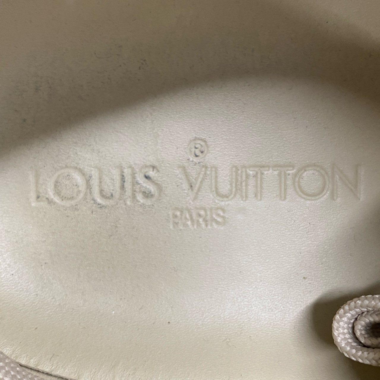 9f7-2 LOUIS VUITTON ルイヴィトン ダミエ ローカットスニーカー 9 1/2 ブラウン ベージュ レザー leather イタリア製 シューズ