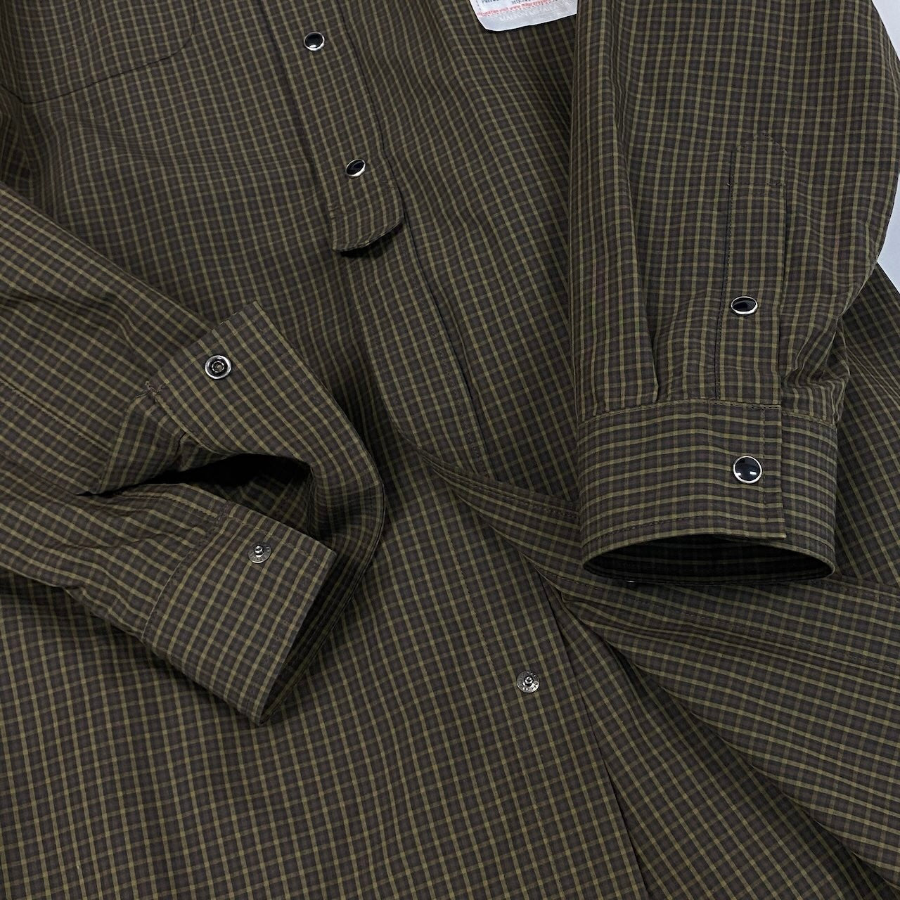 c24 定価￥71,500 Maison Mihara Yasuhiro メゾンミハラヤスヒロ 25AW ショールレイヤード シャツドレス Dress サイズ38 ブラウン ワンピースt18r