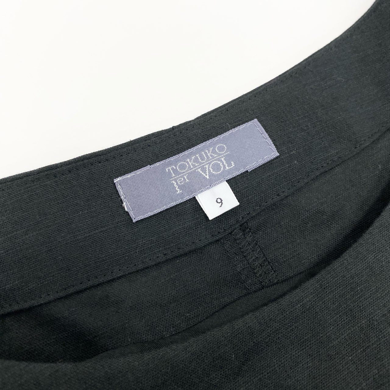 18k20 TOKUKO 1er VOL トクコプルミエヴォル レイヤード ロングワンピース プリーツ切替 アニマル刺繍 コットンリネン レディース 女性用 9 ブラックu02t